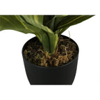 Monarch Specialties I 9573 Artificial Plant, 17' Tall, Dracaena, Indoor, Faux, Fake, Table, Greenery, Potted, Real Touch, Decorative, Green Leaves, Black Pot