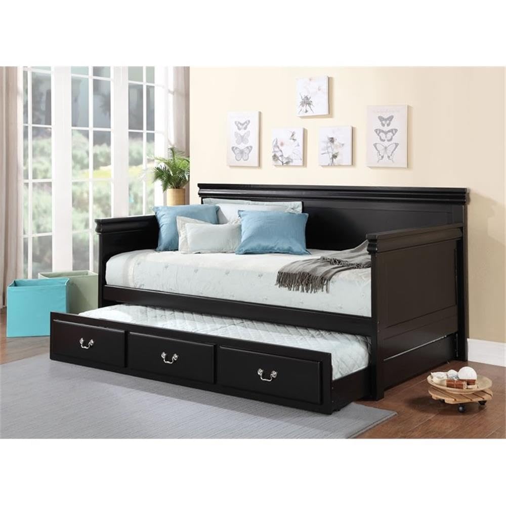 Acme Bailee Wooden Frame Daybed in Black