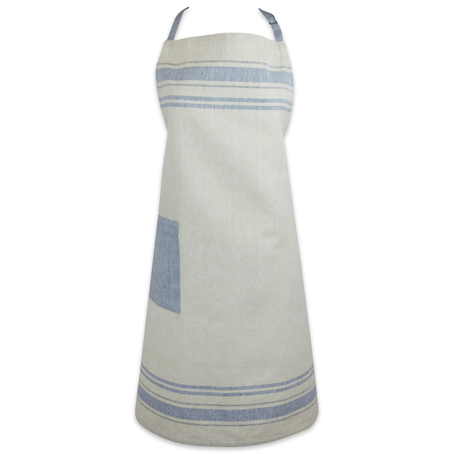 DII French Stripe, Kitchen Collection, Chef Apron, Nautical Blue