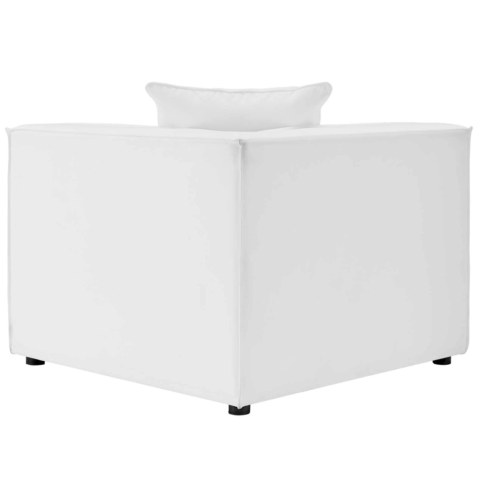 Modway Eei-4377-Whi Saybrook Outdoor Patio Upholstered 2-Piece Sectional Sofa Loveseat, White