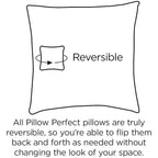 Pillow Perfect Outdoor/Indoor Herringbone Egg Yolk Tufted Seat Cushions (Square Back), 19' X 18.5', Yellow, 2 Count