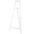 Deco 79 Acrylic Plastic Display Easel Adjustable 7 Tier Floor Standing Easel with Gold Metal Hardware and Chain Support, Display