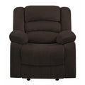 HomeRoots 40 Contemporary Brown Fabric Chair
