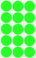 Royal Green Round Color Coding Labels In Neon Green (1.25) 30Mm - 750 Pack