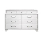 Global Furniture Usa White-Dr Jordyn Textured Dresser