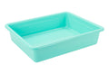 School Smart Sturdy Plastic Storage Tray, Multifunctional Design For Classroom, Home, And More, Letter Size, Teal