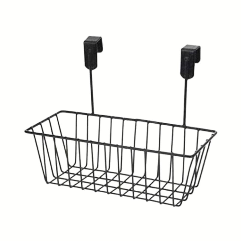 Bianco Over Cabinet Door Organizer Metal Hanging Storage Basket 28Cm | Under Shelf Cabinet Organizer For Kitchen, Pantry, Bathro
