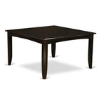 East West Furniture PARF5-CAP-W Parfait 5 Piece Kitchen Set Includes a Square Room Table with Butterfly Leaf and 4 Dining Chairs, 54x54 Inch