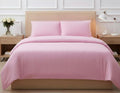 Goldzen Glace Cotton Satin Stripes Double Ac Comforter Ii Blanket Ii Duvet For Double Bed With 1 Flat Double Bedsheet And 2 Pill