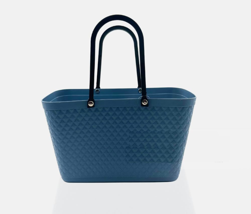 Homies, 1 Piece, Plastic Storage Organizer Basket With Handles, Shower Caddy Tote Portable Storage Bins For Bathroom, Kitchen, C
