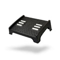 Ergonomic Foot Rest With Massage Rollers, NonSlip Surface, Black, Under Desk Footrest For Office