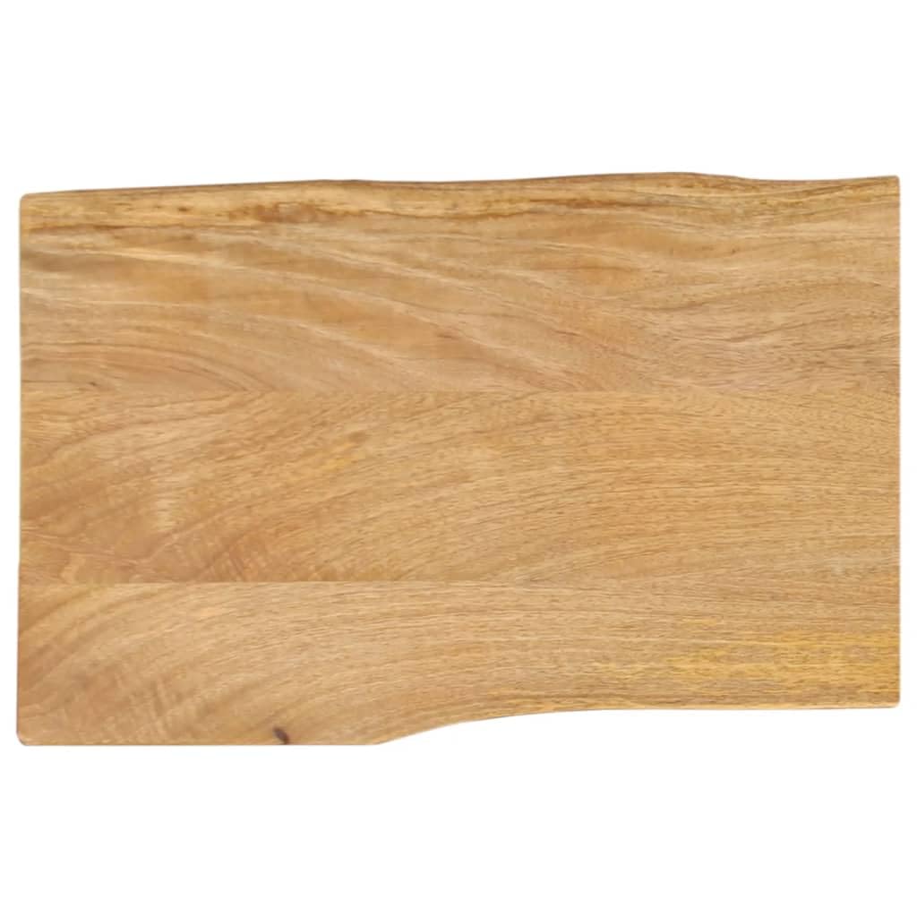 vidaXL Table Top 23.6inchx15.7inchx1.5inch Live Edge Solid Wood Mango