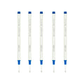 Rollerball Pen Refills - Smooth Writing German Ink And Fine 0.5 Mm Threaded Rolling Ball Refills (5 X Blue)