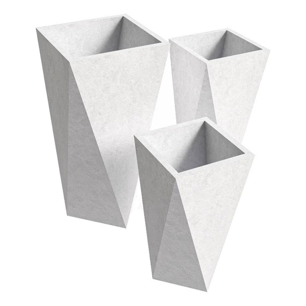 Aloe Series Planter set in White