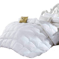 Full Size, Luxury 1200 Thread Count Year Round Super Soft 100% Egyptian Cotton White Down Alternative Comforter Duvet, White Sol