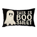 AACORS Halloween Pillow Cover 12X20 Inch Ghost Funny Halloween Saying Decoration Holiday Farmhouse Pillow Case Decor for Home So