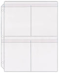 Storesmart - Plastic 4-Pocket Binder Page With Flaps - 10-Pack - Spt600-4F-10