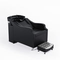 OmySalon Shampoo Backwash Unit with Large Porcelain Bowl, Salon Sink Hair Wash Chair Shampoo Station, Barbershop Beauty Spa Mass