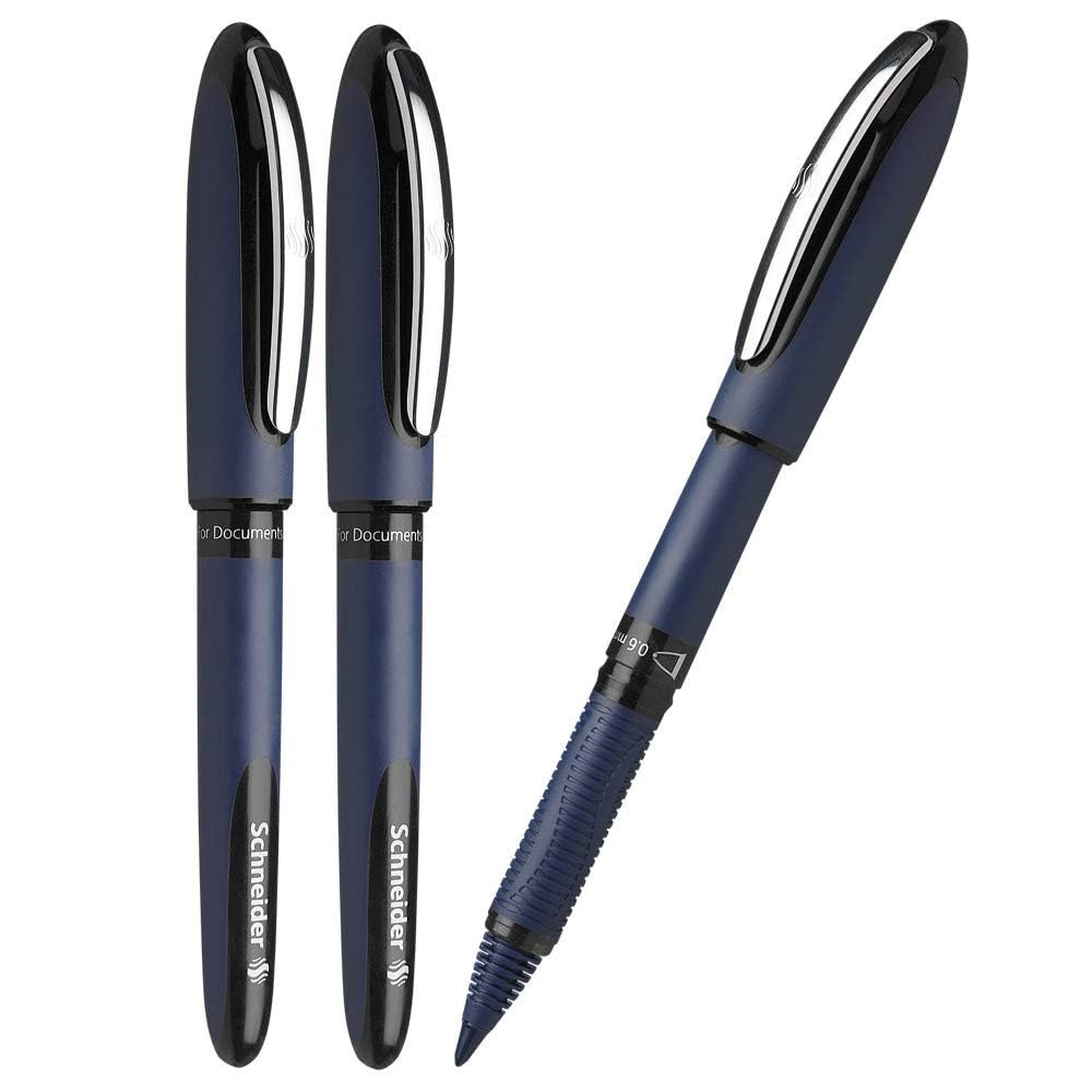 Schneider One Business 06 Ink Rollerball Pens Pack Of 3 Black