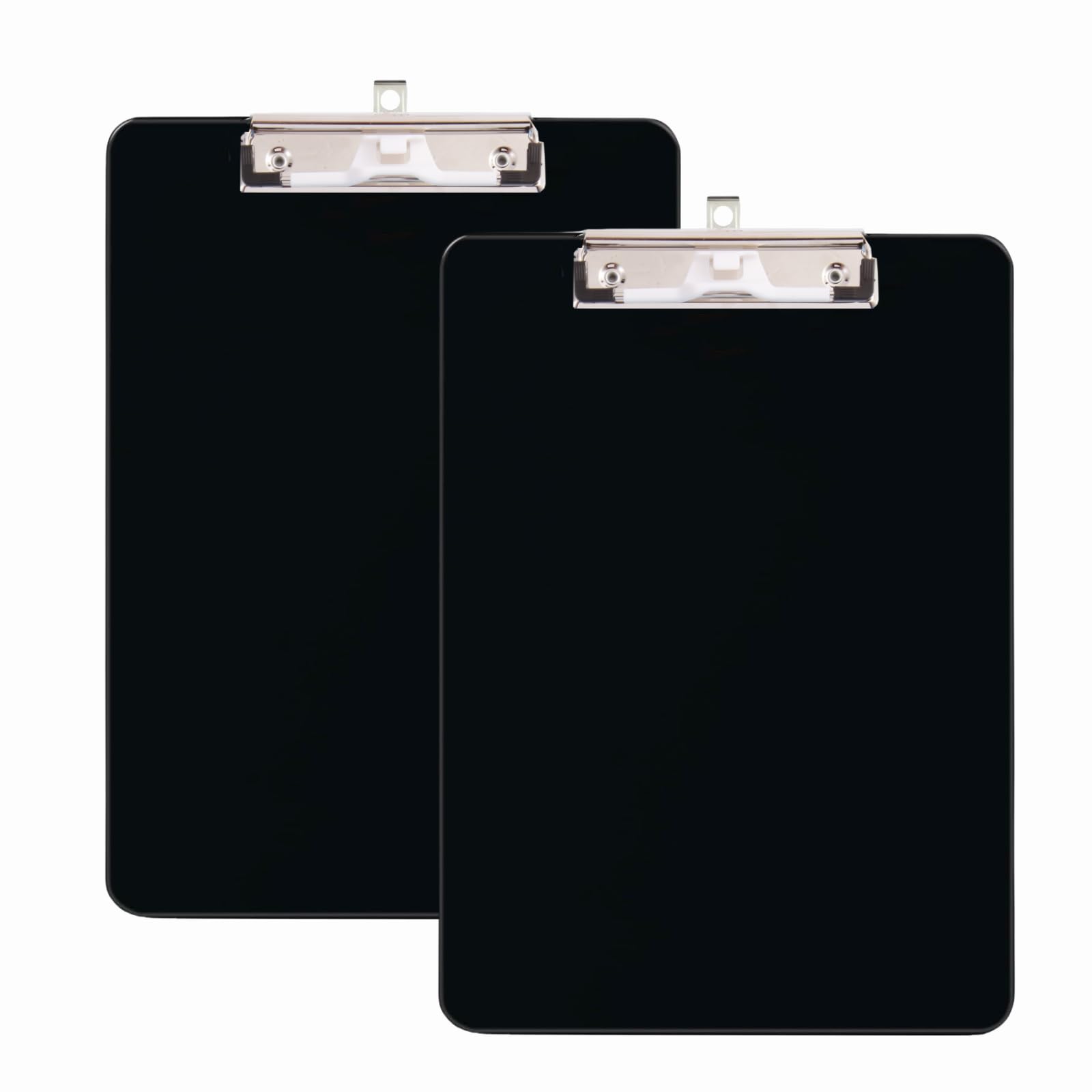 Tfdlcg Zm 2 Pcs Black Clipboard With Pen Holder, Standard Letter Size A4,Thickened Clip Boards 8.5X11 Heavy Duty,Hanging Clipboa