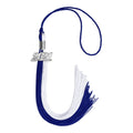 Endea Graduation Double Color Tassel with Silver Date Drop (Royal Blue/White, 2021)