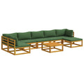 vidaXL Sofa Set 8 pcs Natural Solid Acacia Wood