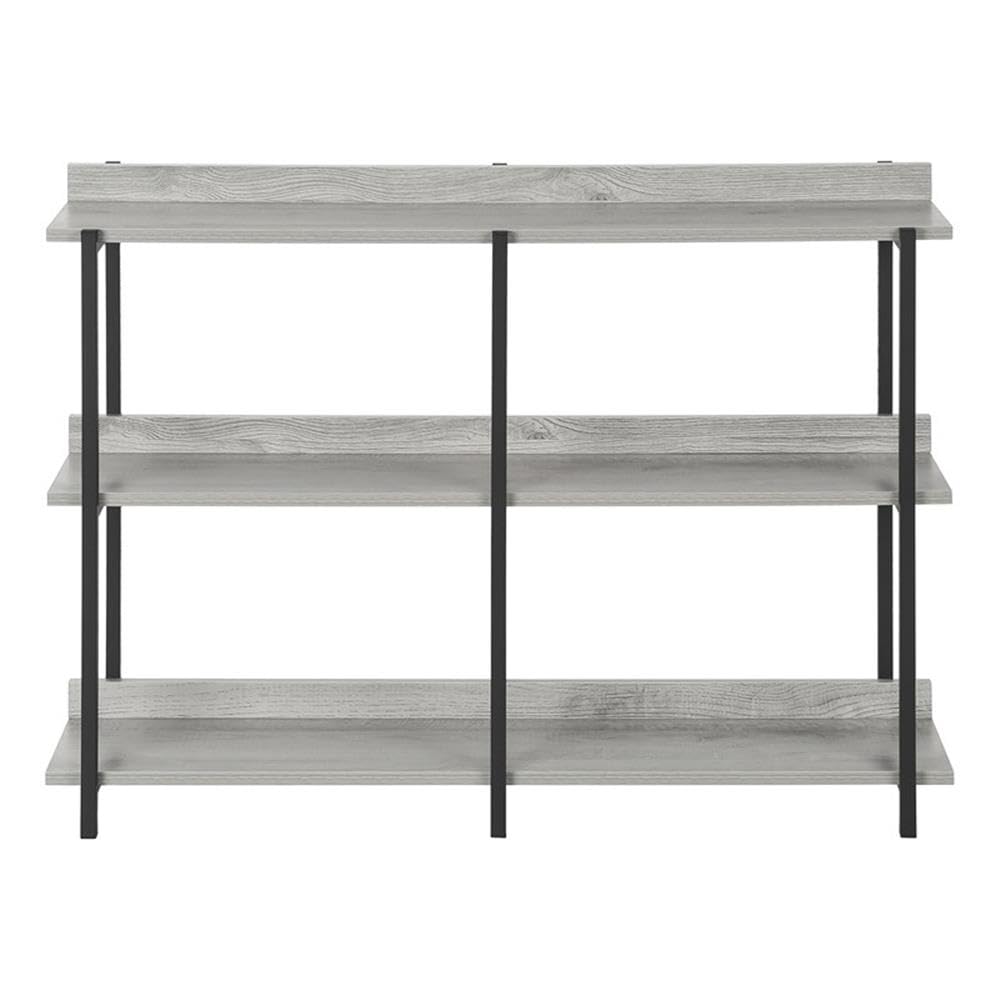 Monarch Specialties I 2217 Accent Table, Console, Entryway, Narrow, Sofa, Living Room, Bedroom, Metal, Laminate, Grey, Black, Contemporary, Modern