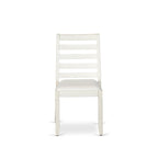Luxe By East West Furniture X1PWT01 Dining Room Chair with Cream Linen Fabric and upholstered Back Antique White Finish,