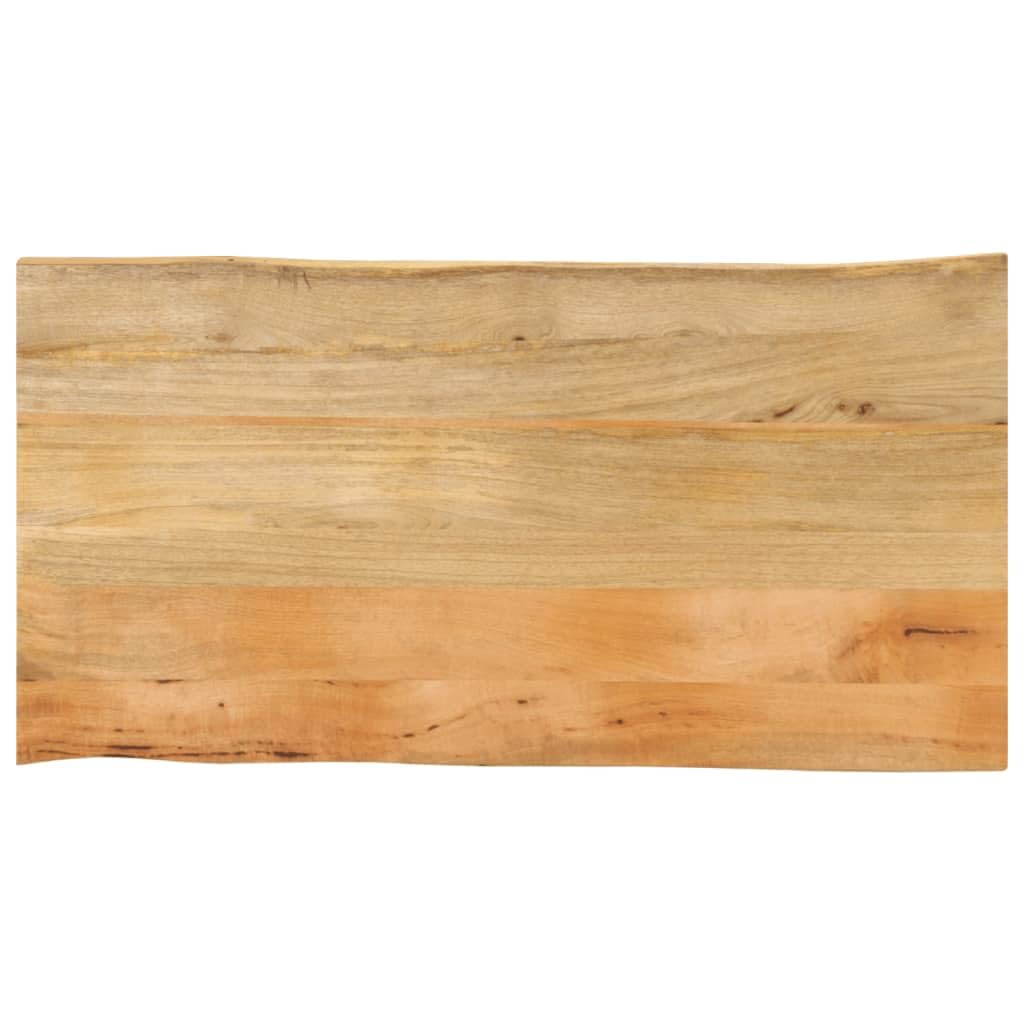 vidaXL Table Top 47.2inchx23.6inchx1inch Live Edge Solid Wood Mango