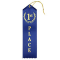 Ribbonsnow 1St Place Award Ribbons - 25 Blue Ribbons With Card & String