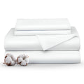 Minor Monkey Full Sheets 1000 Thread Count 4 Piece 100% Egyptian Cotton White Bed Sheets For Full Size Bed Extra Long Staple Cot