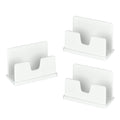 Acrimet Business Card Holder (3 Pack) (White Color)
