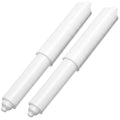 2 Pack - 6-1/4'' White Toilet Paper Holder Spring Loaded Roller Replacement (A-2615)