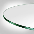 Dulles Glass 20' Round Glass Table Top - Tempered - 1/4' Thick - Flat Polished