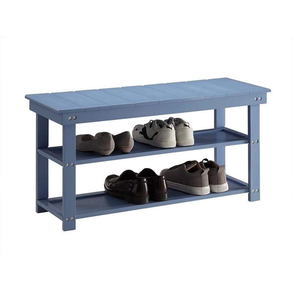Convenience Concepts Oxford Utility Mudroom Bench, Blue