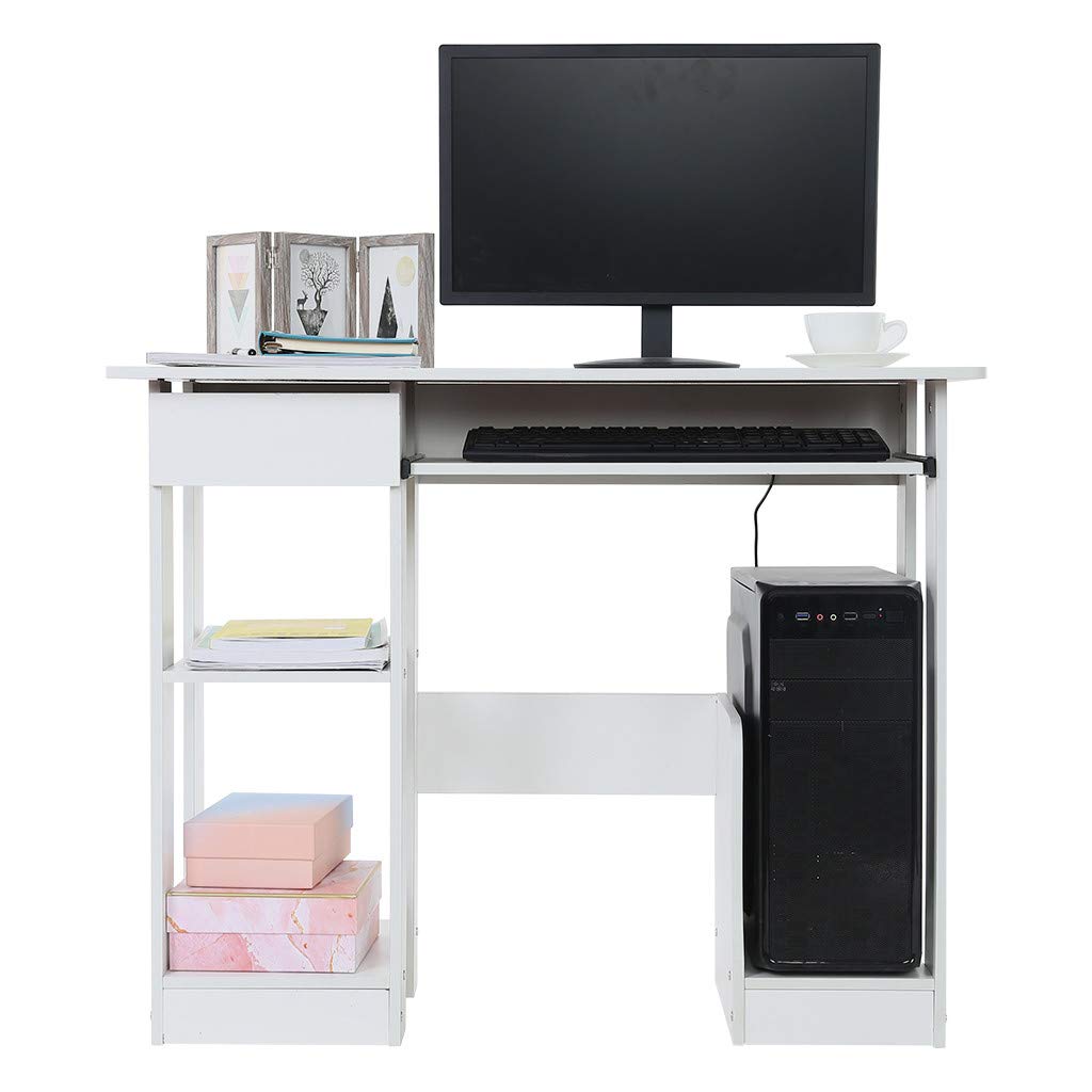 Ubervia Desktoputer Table Modern Minimalist Household Desk With Drawers Creative Writing Table Simple Office Workstation Storage