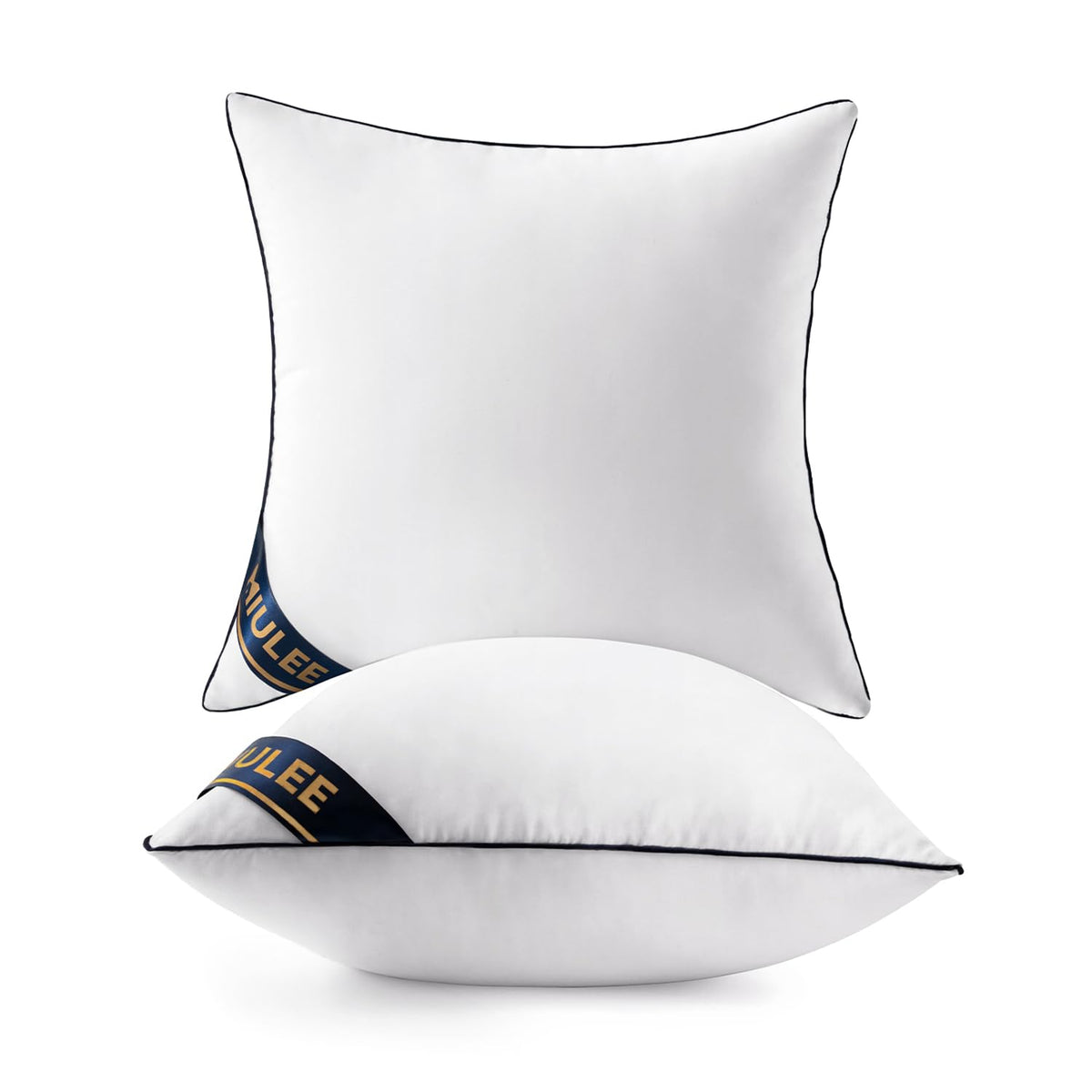 Miulee 18X18 Pillow Inserts Set Of 2 Throw Pillows 18 Inch Premium Down Alternative Pillow Inserts Decorative Pillow Stuffer For Sofa, Couch (18X18 Inch, Set Of 2)