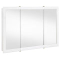 Design House 531459-WHT Concord Medicine Cabinet Durable White Frame Bathroom Wall Cabinet with Mirrored Doors, 48-Inch, White