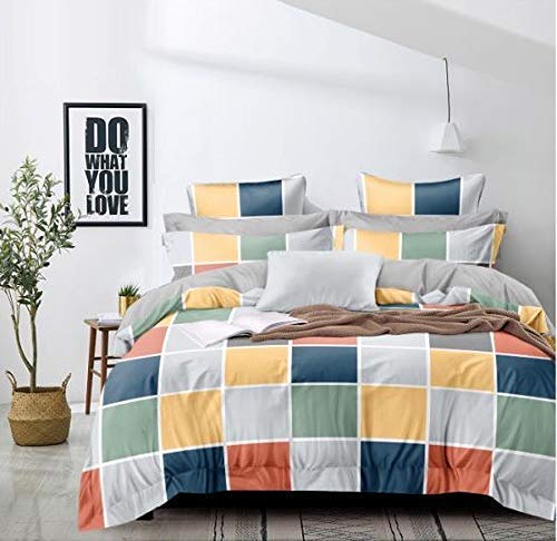 The Home Style Microfiber Reversible Single Bed Ac Comforter, Blanket, Duvet, Quilt With 1 Single Bed Bedsheet And 1 Pillow Cove