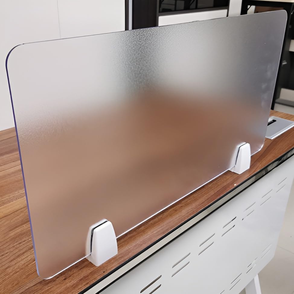 Nisorpa 4Pcs Acrylic Desk Divider Privacy Panels, 23.6inch X 15.8inch