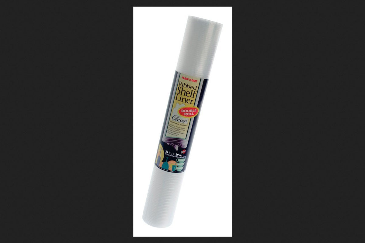 Plast-O-Mat Warp'S 20 Ft. L X 24 In. W Clear Non Adhesive Ribbed Shelf Liner