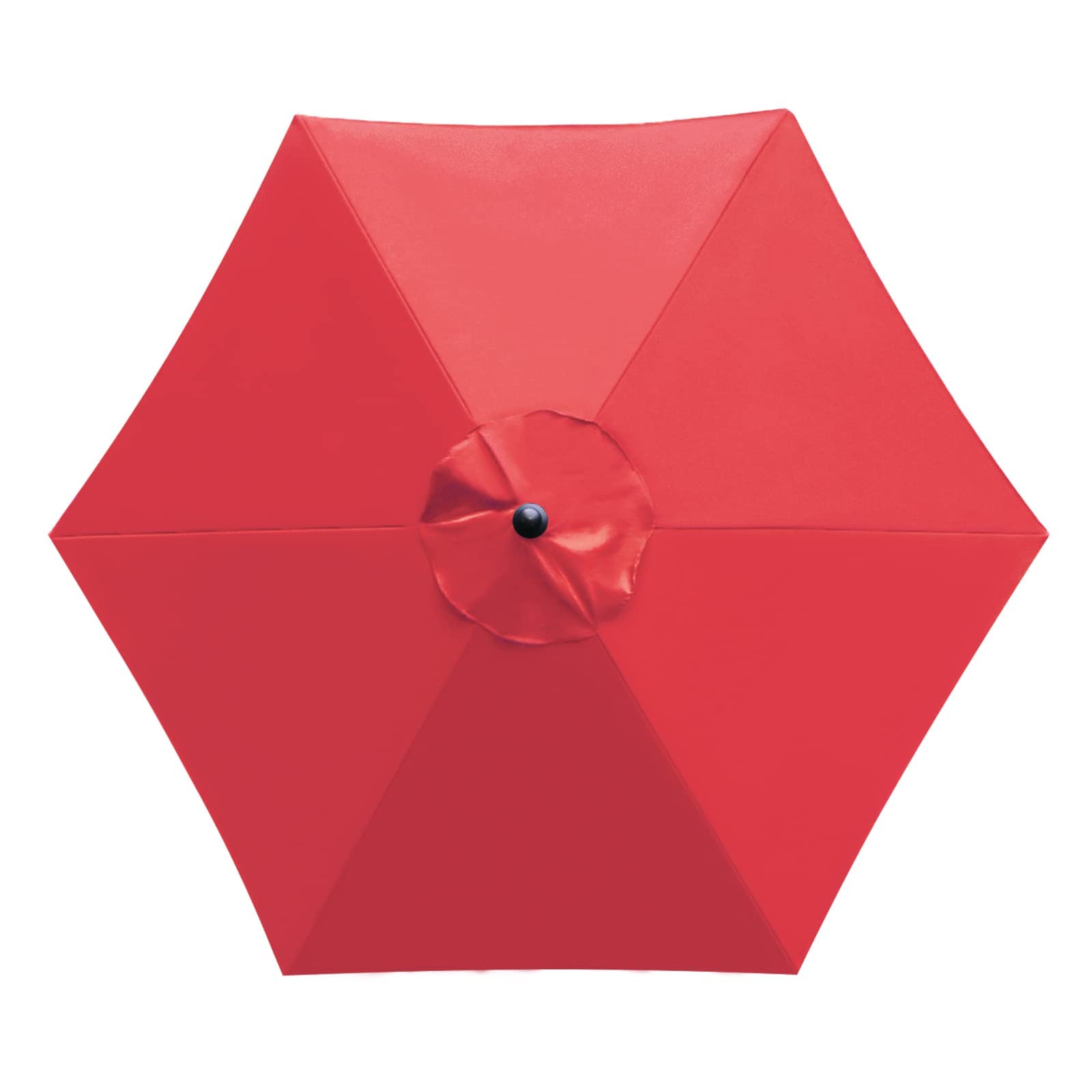 Sunnyglade 7.5Ft 6 Ribs Umbrella Canopy Replacement Patio Top Cover For Market Umbrella (Red)