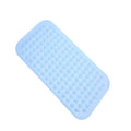 RGkJAS Extra Long Bath Tub Mat with AntiSkid Suction Cups (Blue, PVC, 40 cm X 100 cm)