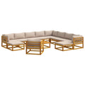 vidaXL Sofa Set 12 pcs Natural Solid Acacia Wood