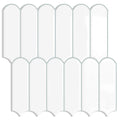 Tiwoos White Kitchen Backsplash Tile Peel and Stick Self Adhesive Tiles for Kitchen Wall (10-Sheet,12x12)