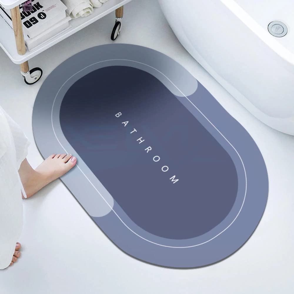 LITCOVE Bathroom mat Water Absorbing Mat for Bathroom Quick Dry Rubber Backed AntiSlip Floor Mat Non Slip Mat for Home, Kitchen