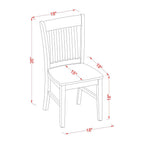 East West Furniture PSNO7-MAH-C 7 Piece Dining Room Furniture Set Consist of a Rectangle Wooden Table with Butterfly Leaf and 6 Linen Fabric Upholstered Chairs, 32x60 Inch, Mahogany