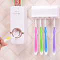 Dhruheer New Vacuum Base Automatic Toothpaste Dispenser Squeezer Organizer Stand Storage Holder Stand Tool Device Kit Case with 