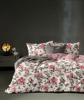 Linemates1 Reversible Comforter Super King Size108 X 108 Both Side Same Print 1 Bedsheet King Size 108X108 Inches With 2 Pillow 