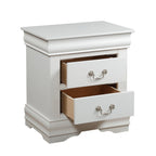 Acme Louis Philippe Nightstand in White